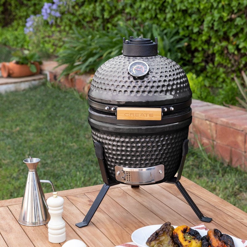 BBQ KAMADO - Ceramiczny grill z wędzarnią