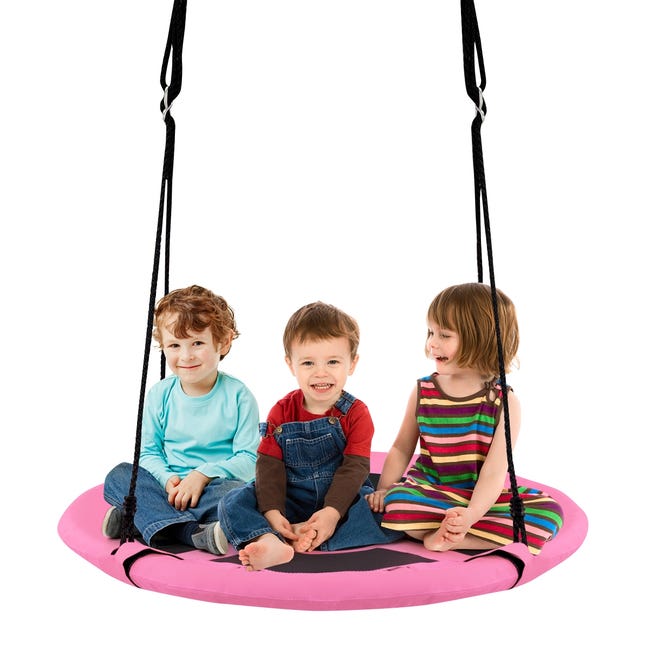 Skecten – Balançoire nid d'oiseau en filet – 100 cm – Charge max 200 kg – Cordes réglables – Pour intérieur et extérieur – Installation rapide Skecten – Balançoire nid d'oiseau en filet – 100 cm – Charge max 200 kg – Cordes réglables – Pour intérieur et extérieur – Installation rapide