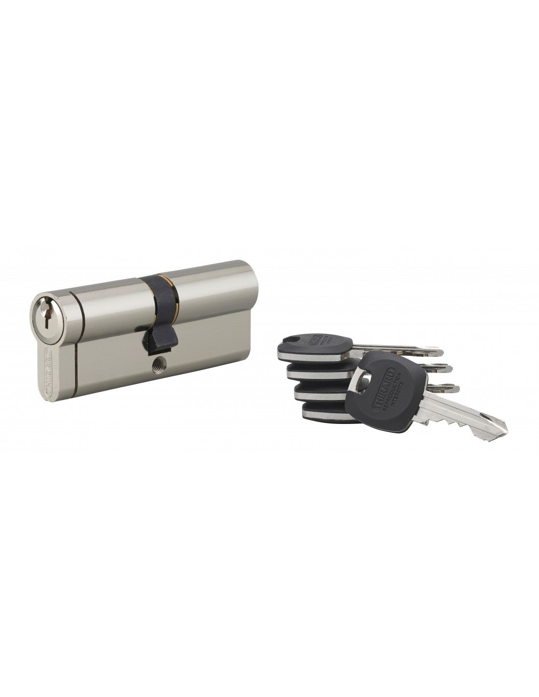 Cilindro de perfil THIRARD ECOPRO latonado 40x40 40 mm tornillo Cilindro de perfil THIRARD ECOPRO latonado 40x40 40 mm tornillo