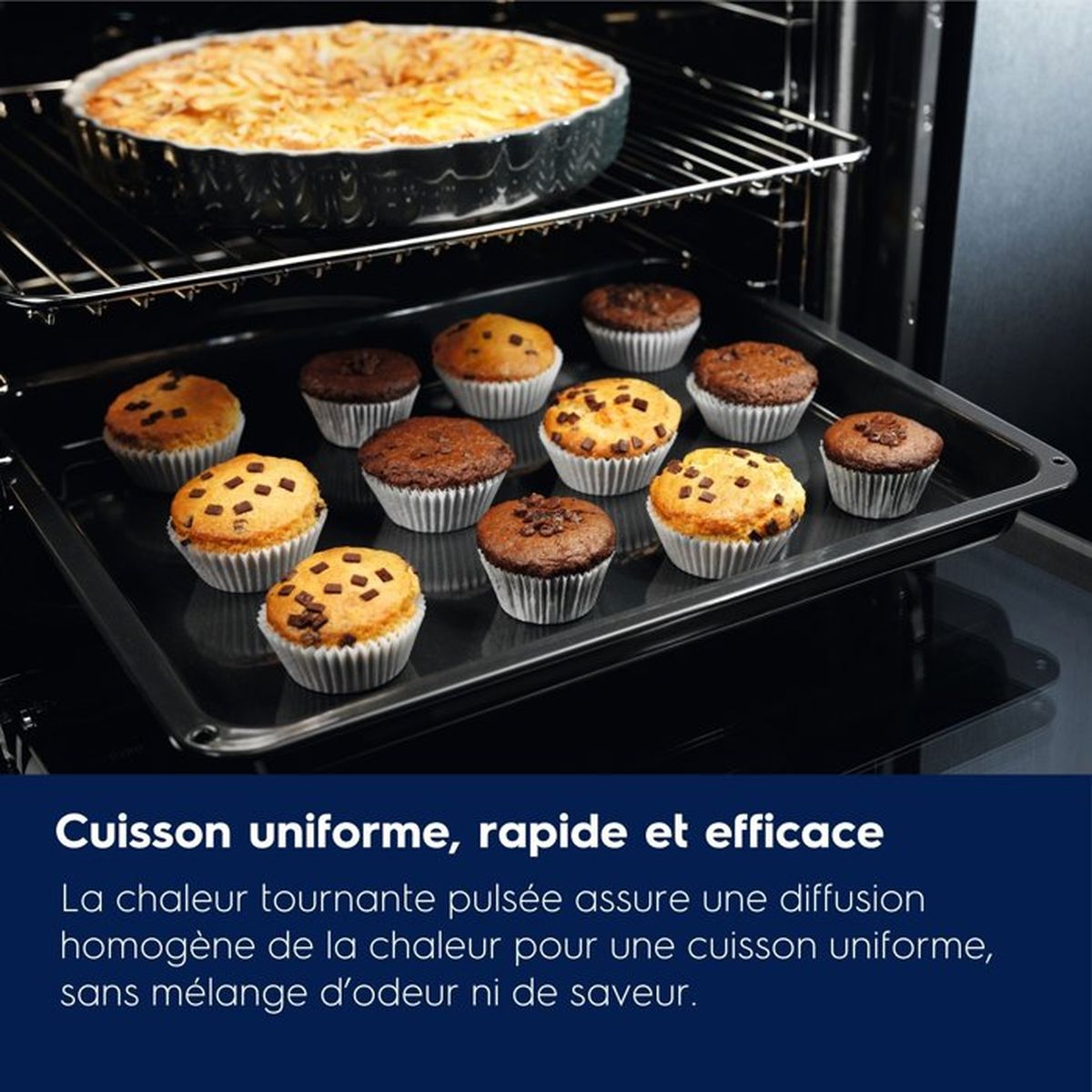 Four encastrable pyrolyse Electrolux EOF6P56BX inox anti trace SurroundCook 25 recettes porte froide - 2