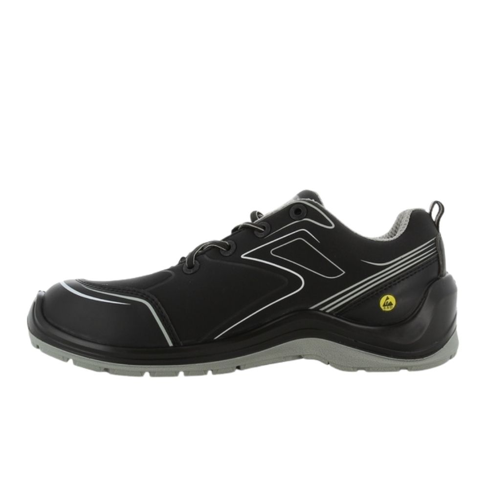 Baskets de sécurité basses sportives sans métal Safety Jogger FLOW S3 SRC ESD Noir / Blanc 46 - 5