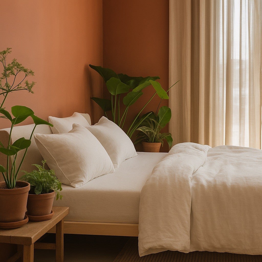 Parure de Lit en Gaze de Coton 240 x 220 cm - Blanc - 2