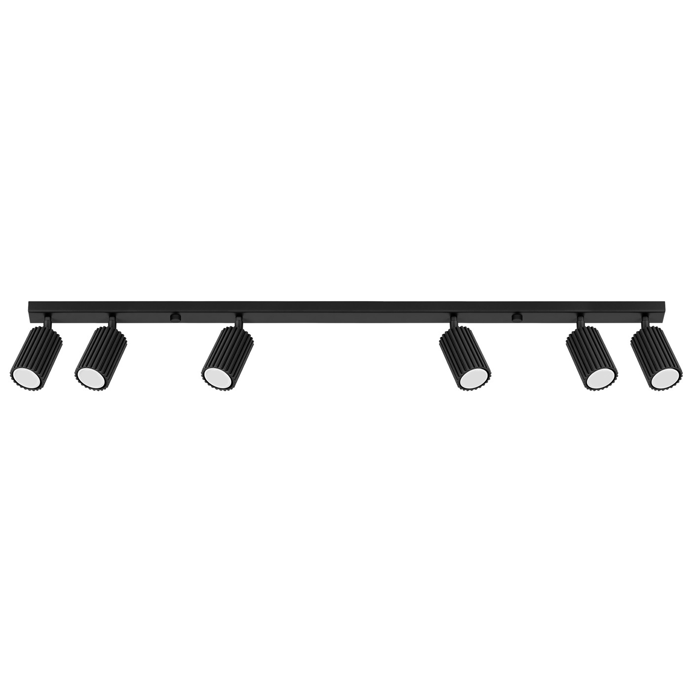 Reflektor sufitowy spot natynkowy Karbon listwa czarny 6xGU10x10W wym: 16,5 x 117 x 6,5 cm aluminium Sollux Lighting