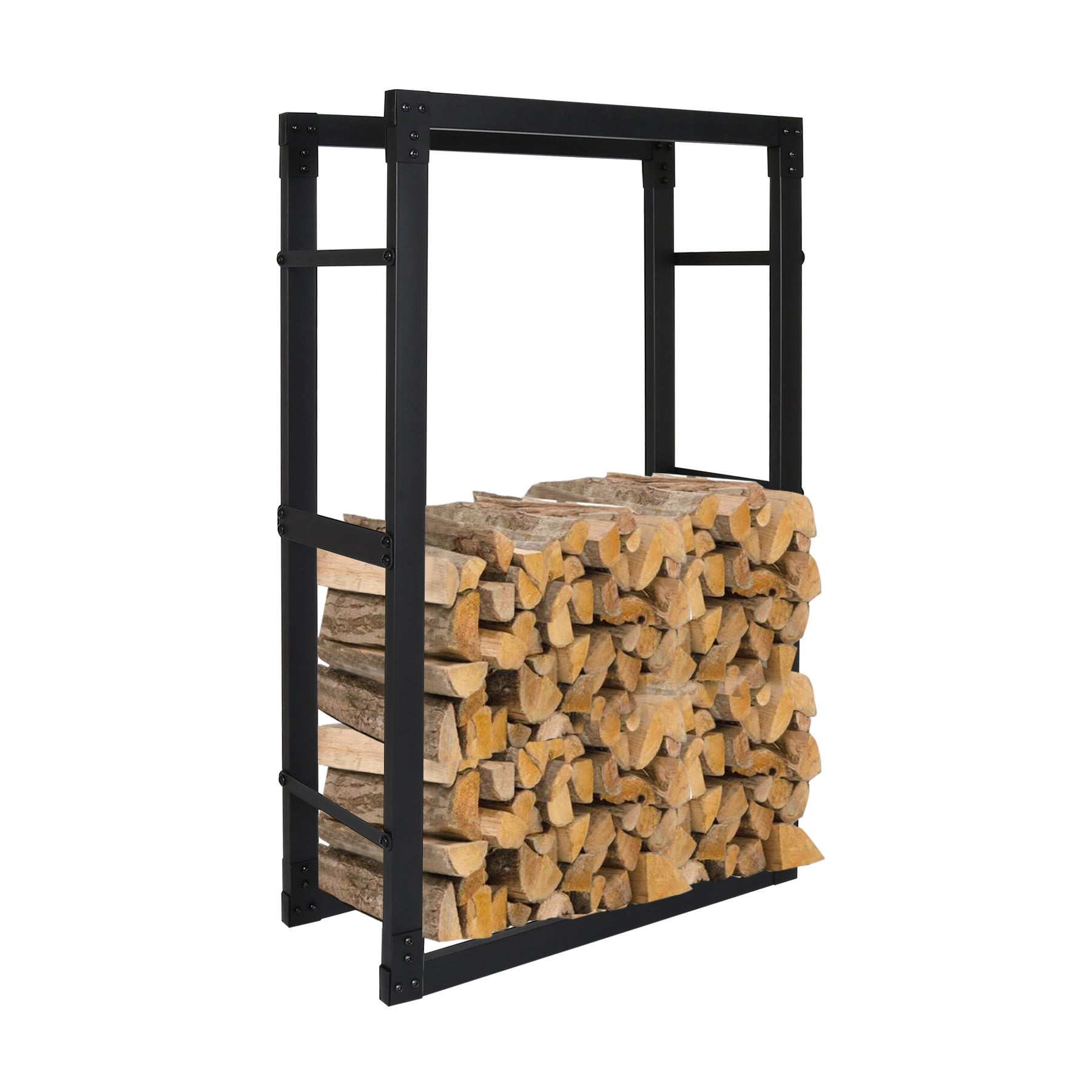 Etagère à bois de cheminée | 150 x 80 x 25 cm | Support pour bois de ...