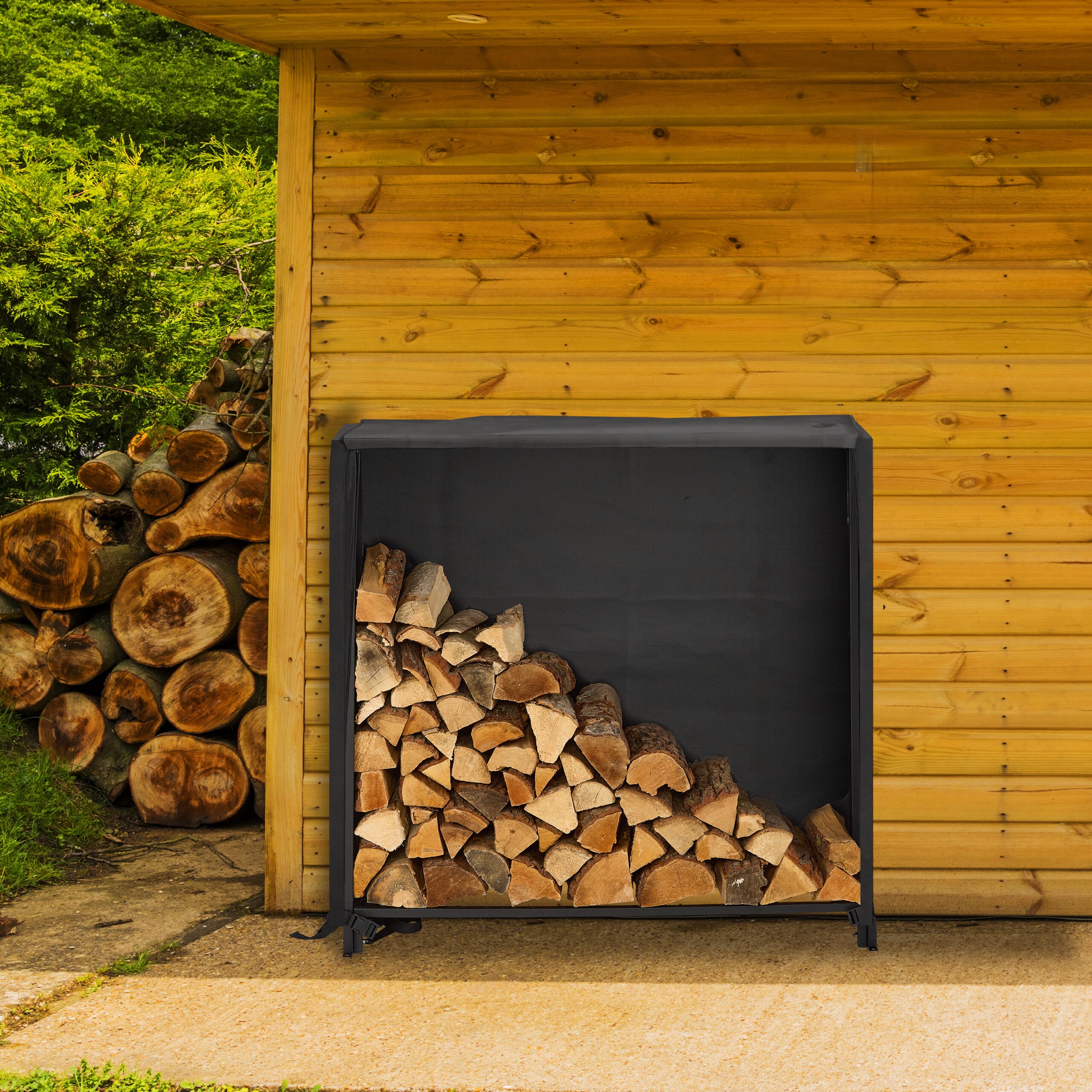 Scaffale Per La Legna Da Ardere In Carpale Scaffale Per Legna Da Ardere Per Pilota Di Legna Da - Foto 7