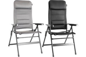BRUNNER Bravura Sedia Regista Pieghevole – Telaio In Alluminio, Portata 150 Kg, Schienale Antiscivolo, Nero/Blu