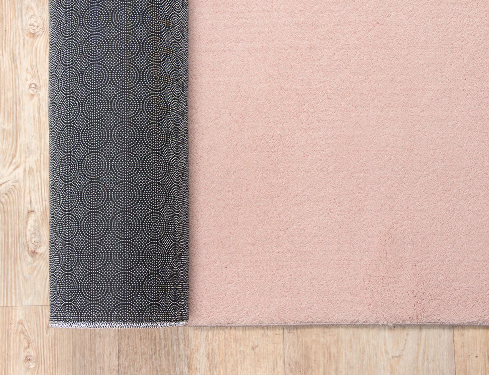 the carpet Relax tapis moelleux à poils courts, dessous antidérapant, lavable à 30 degrés, super soft, aspect fourrure, Blush, 120 cm - 4