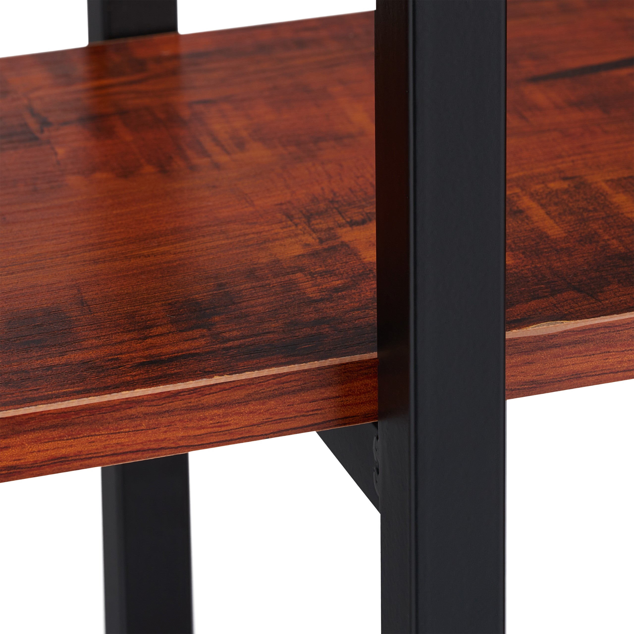 Étagère à plantes, escalier fleurs, 6 niveaux, HLP 150 x 78 x 24 cm, acier MDF, support intérieur, marron, Relaxdays - 8