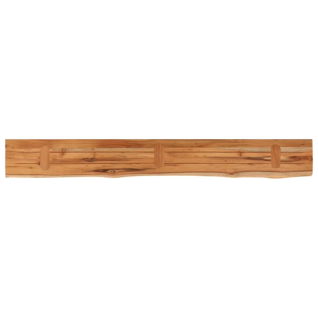 Étagère murale | Étagère flottante | Étagère suspendue rectangulaire massif acacia bordure assortie CFW109015 - 5