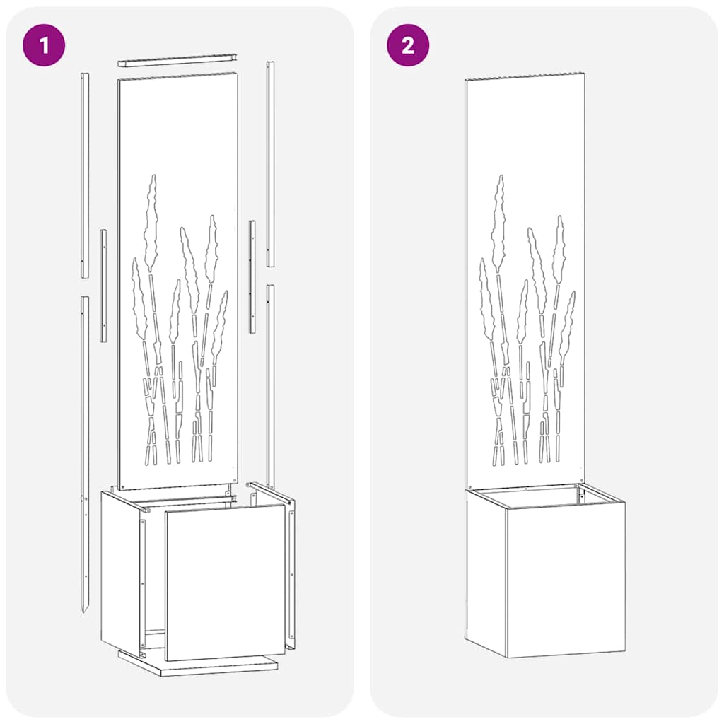 Écran de confidentialité de jardin Fretwork Blanc 32 x 150 cm vidaXL - 9