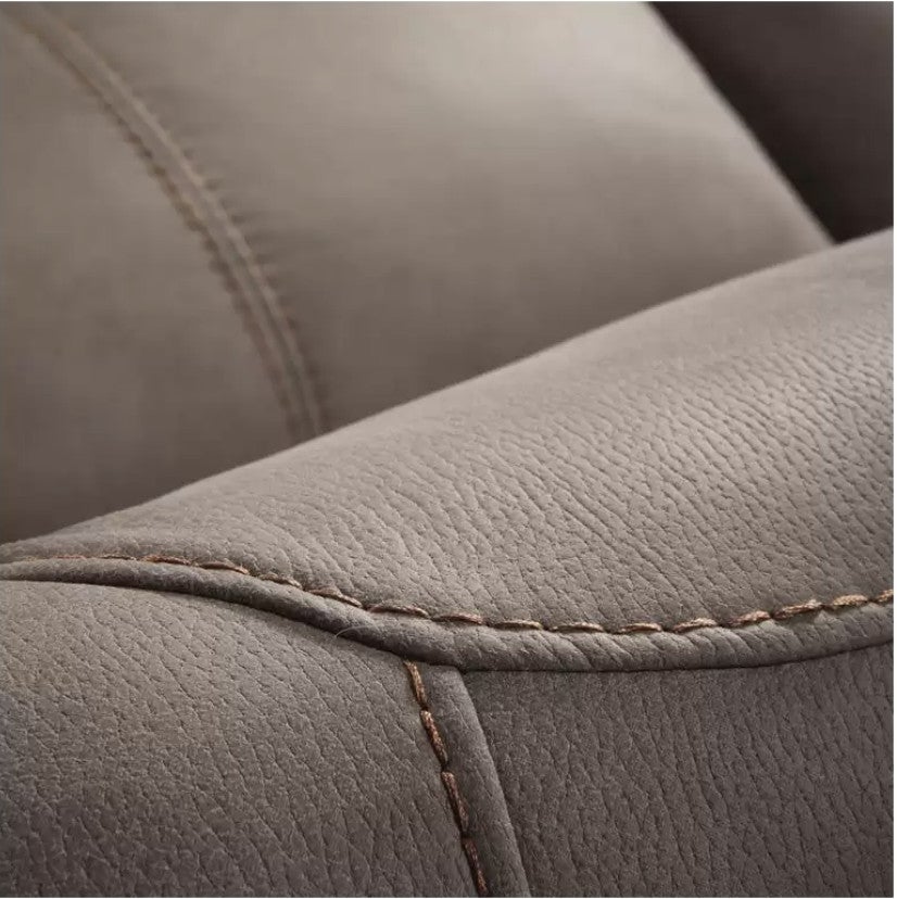 Canapé en microfibre Ducka-Marron-Système Electrique-1 place fauteuil - 6