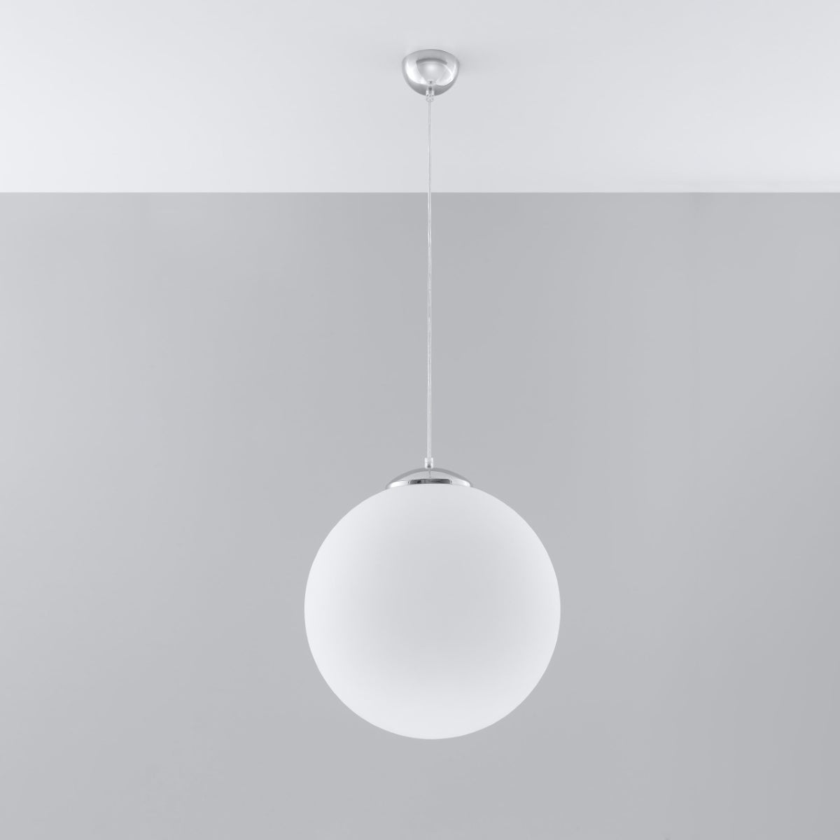 Lampa wisząca STERA 40 chrom LED 4000K - 40x40x130cm Sollux