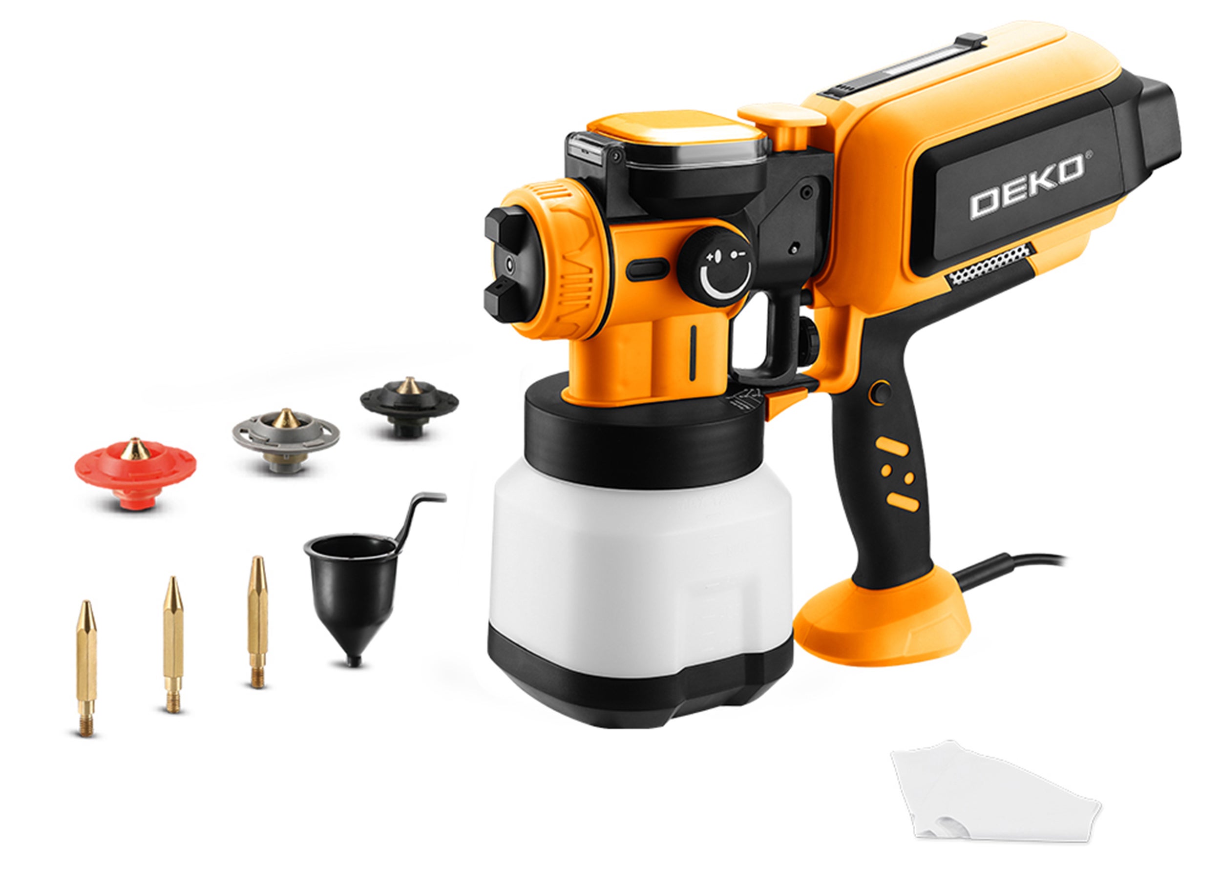 Pistolet malarski elektryczny przewodowy DEKO 120 DIN 600 W agregat do malowania - 2