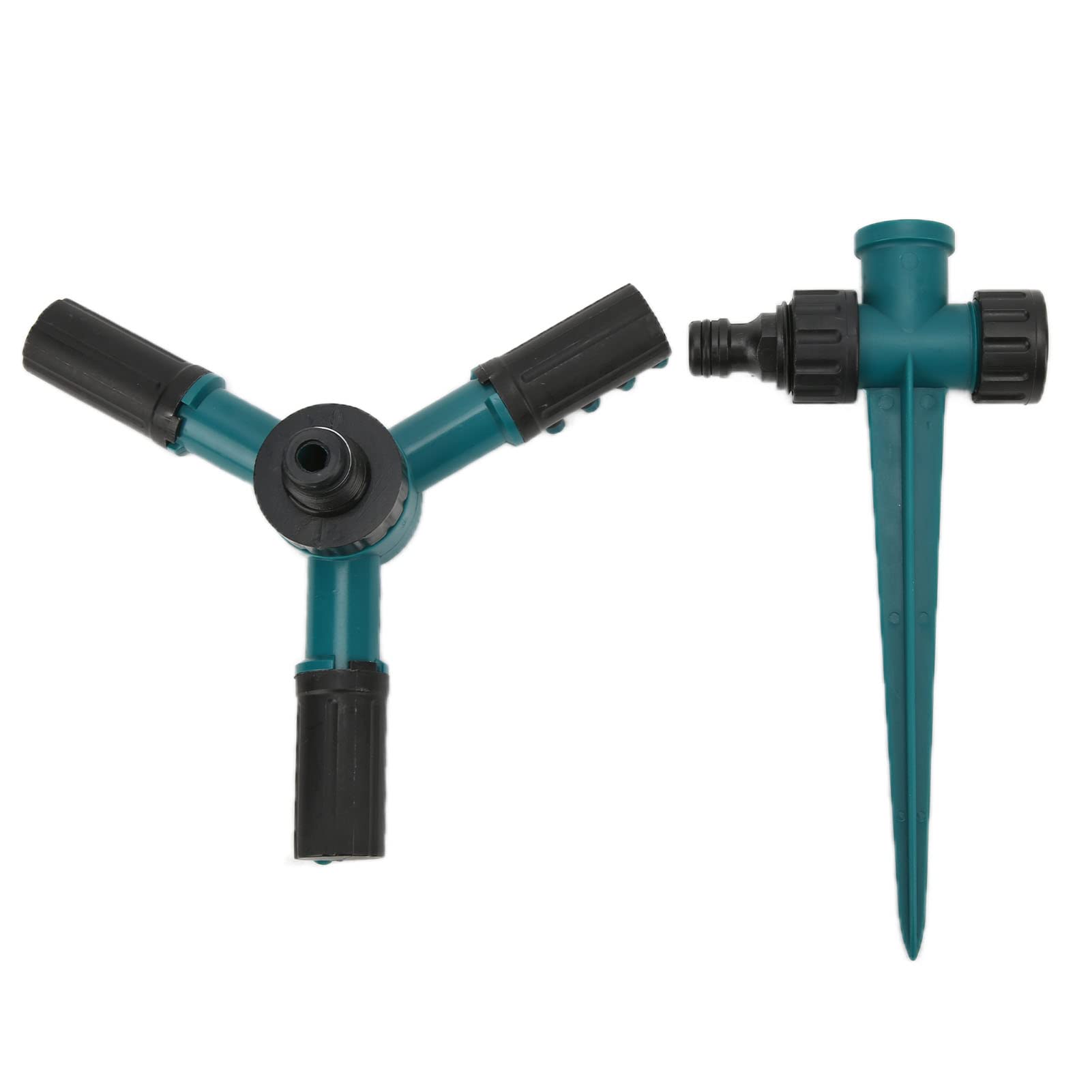 Irrigatore A Impulsi In Metallo Per Prato Con Base A Punta - Girevole 360° Regolabile, Compatibile Tubi Da 1,9 Cm