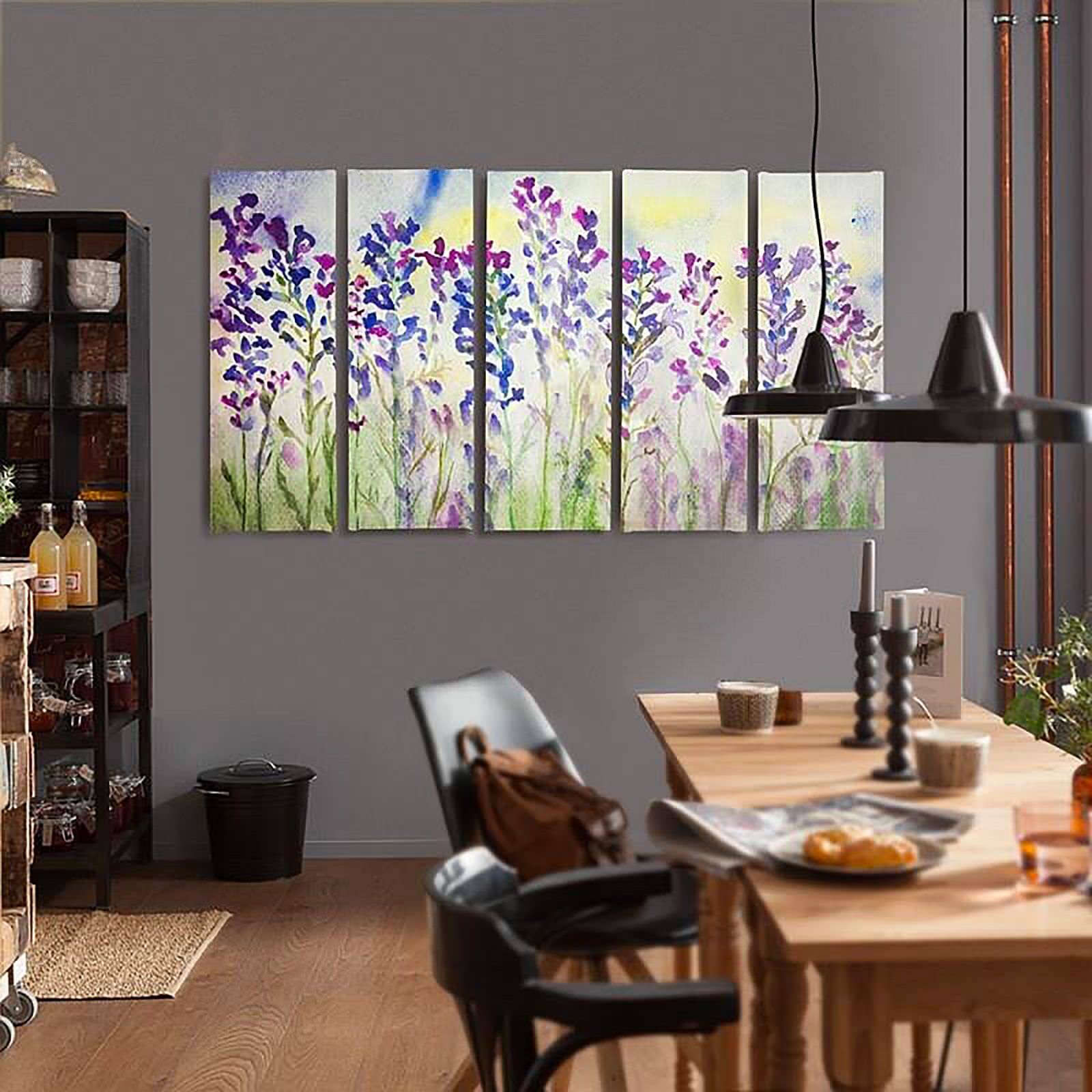 Tableau cloches pourpres - 300 x 140 cm - 4