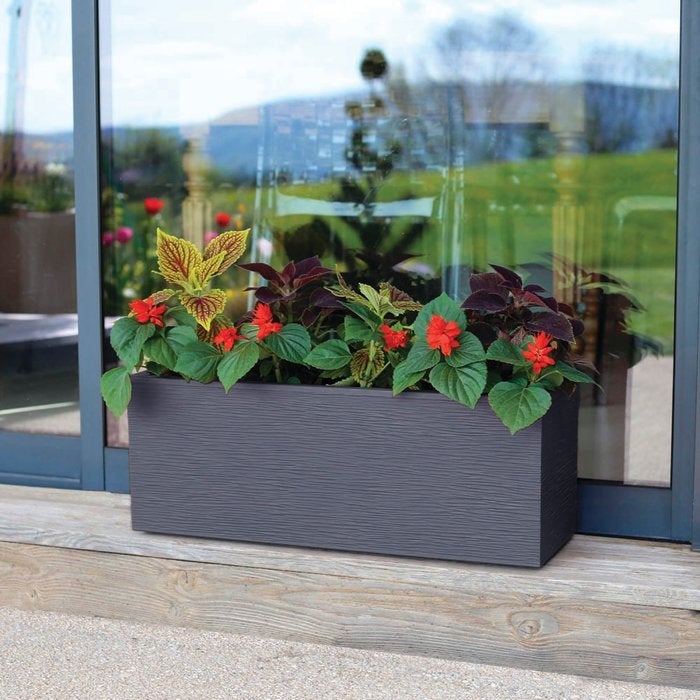 Balconnière rectangulaire Graphit Up 59 x 19,5 x 22,8 cm - 25 L - Gris anthracite - Eda - 2