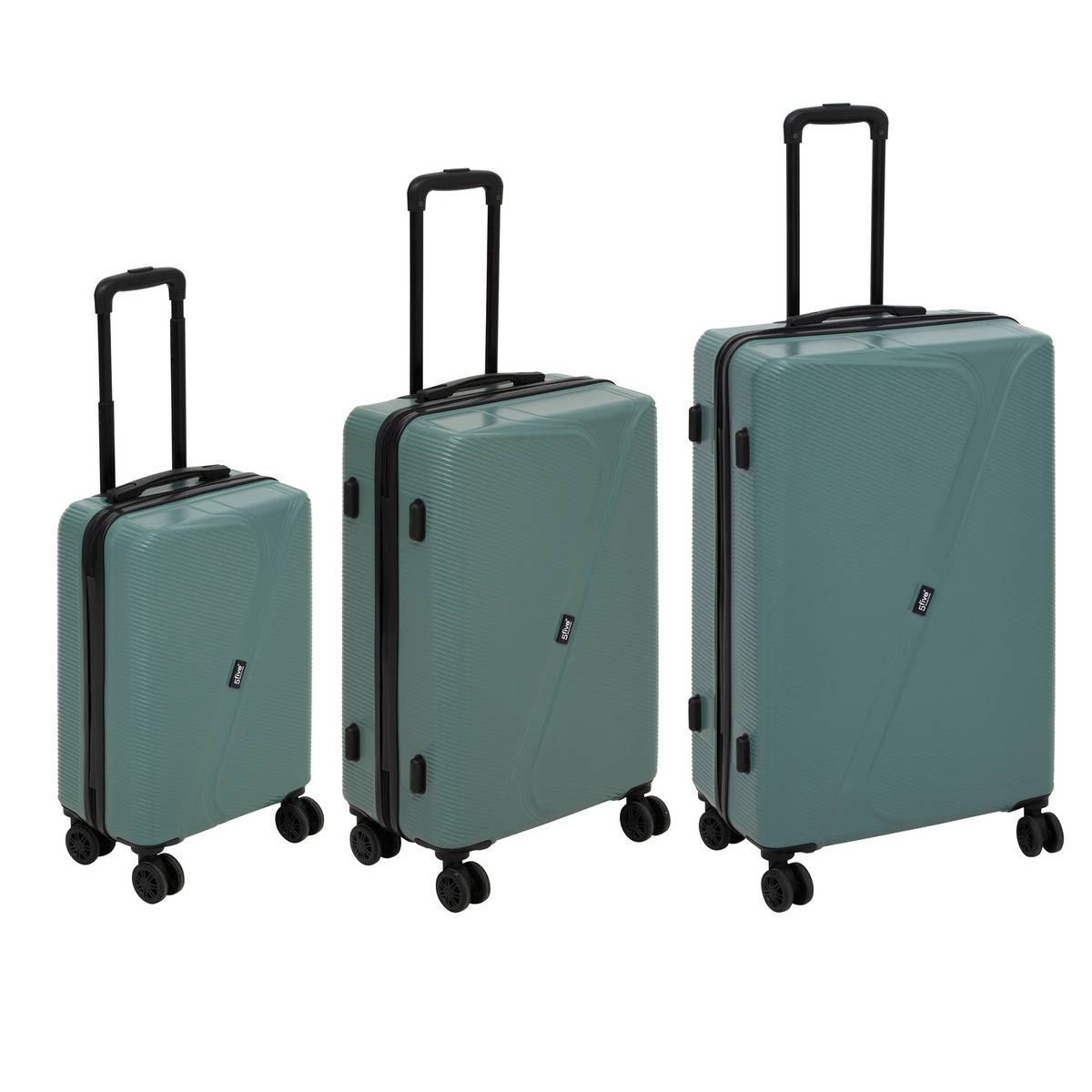 Degré, Set De Bagages De50503, 3 Valises, 4 Roues 360°, Marine