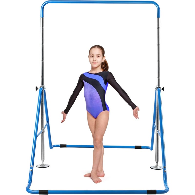 Składana Drążek Treningowy z Regulowaną Wysokością 88-130 cm i Trójkątną Metalową Konstrukcją, Drążek Poziomy do Domu i Siłowni