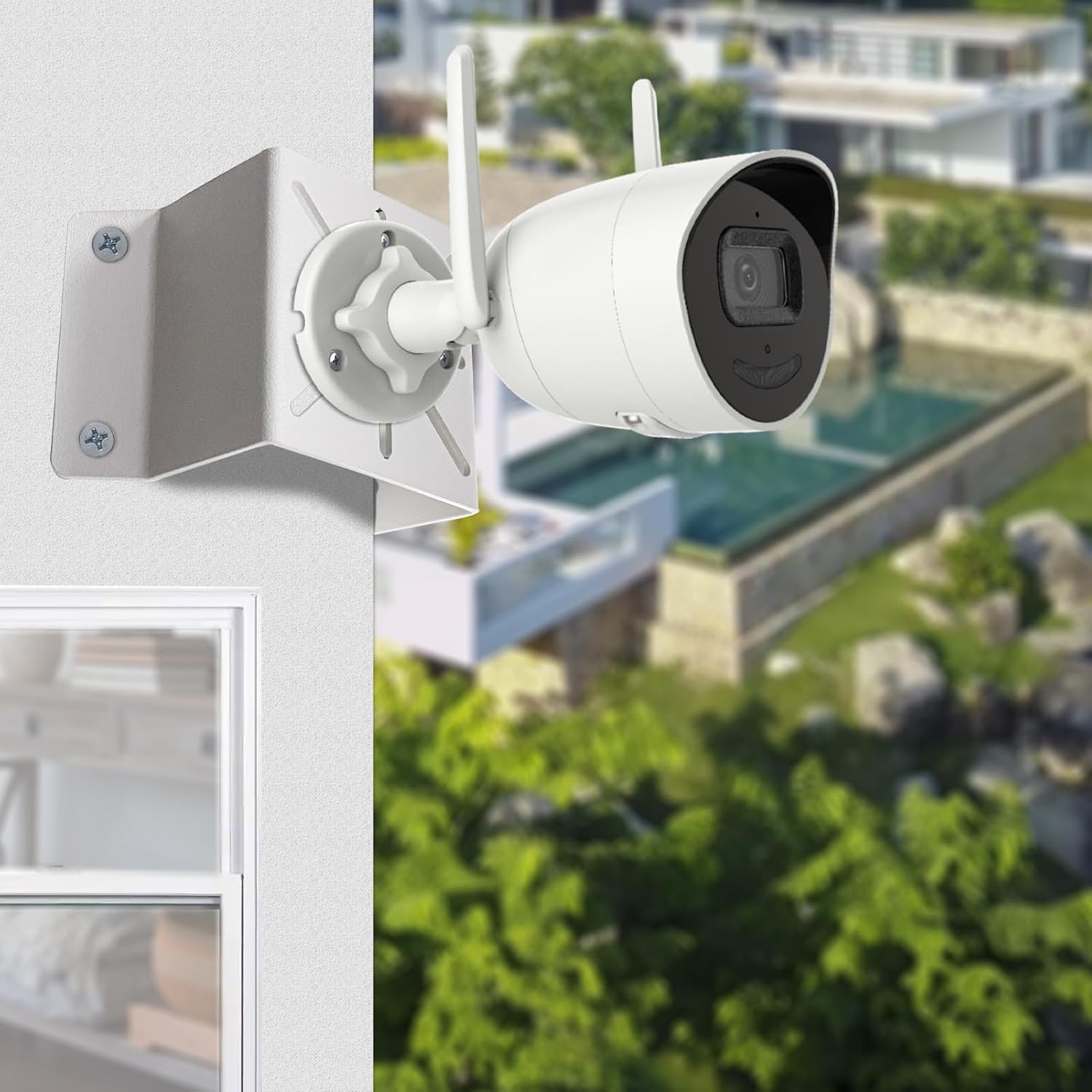 Support mural d'angle pour caméra IP WiFi, support en métal massif pour caméras de sécurité, compatible avec les caméras Dome - 5