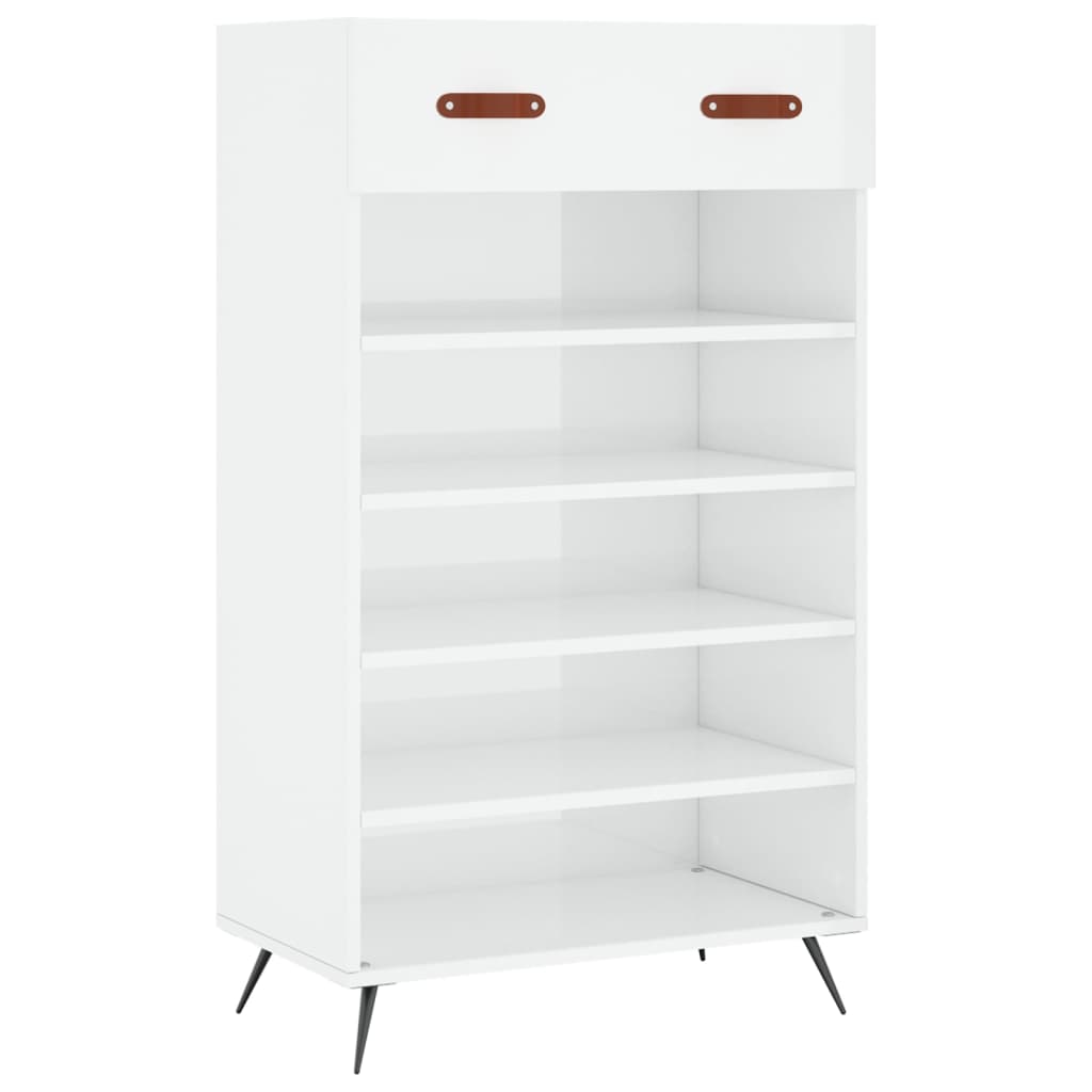 Armadio Per Scarpe Bianco 80x35.5x180 Cm - Legno Multistrato, 2 Porte, Facile Assemblaggio