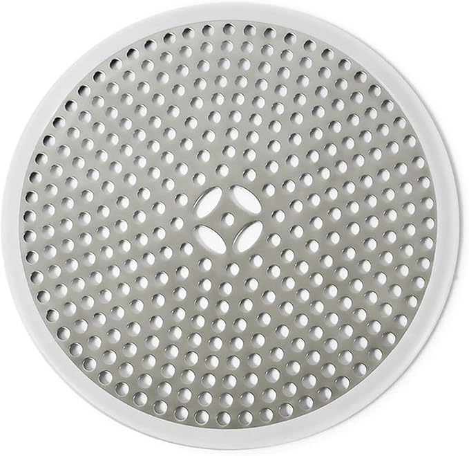 Odpływ prysznicowy ze stali nierdzewnej, filtr odpływu prysznicowego, filtr do włosów, antykorozyjny, srebrny (11,8*11,8*0,3 cm)