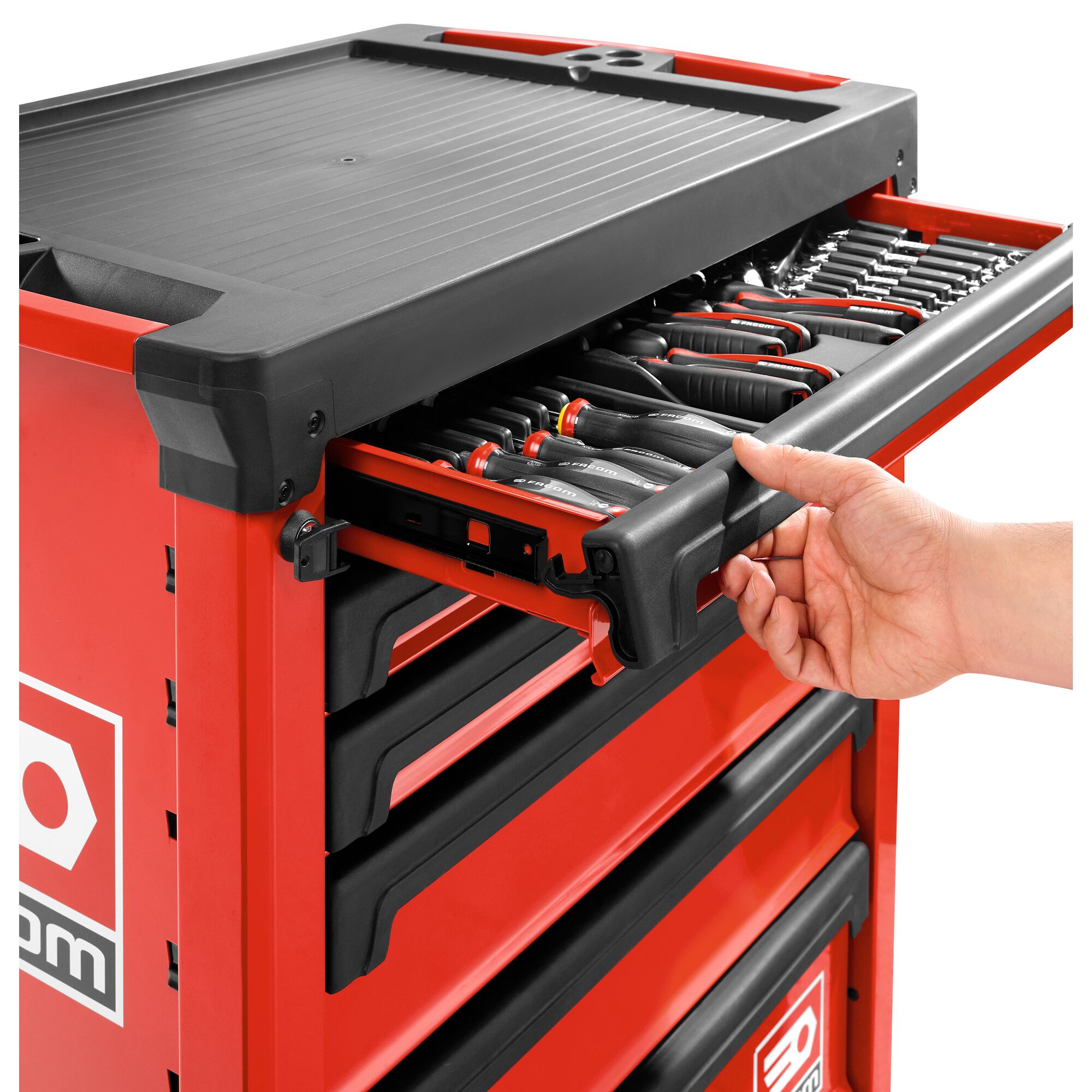 FACOM Servante d'atelier ROLL M3 6 Tiroirs Rouge - ROLL.6M3APF - 4