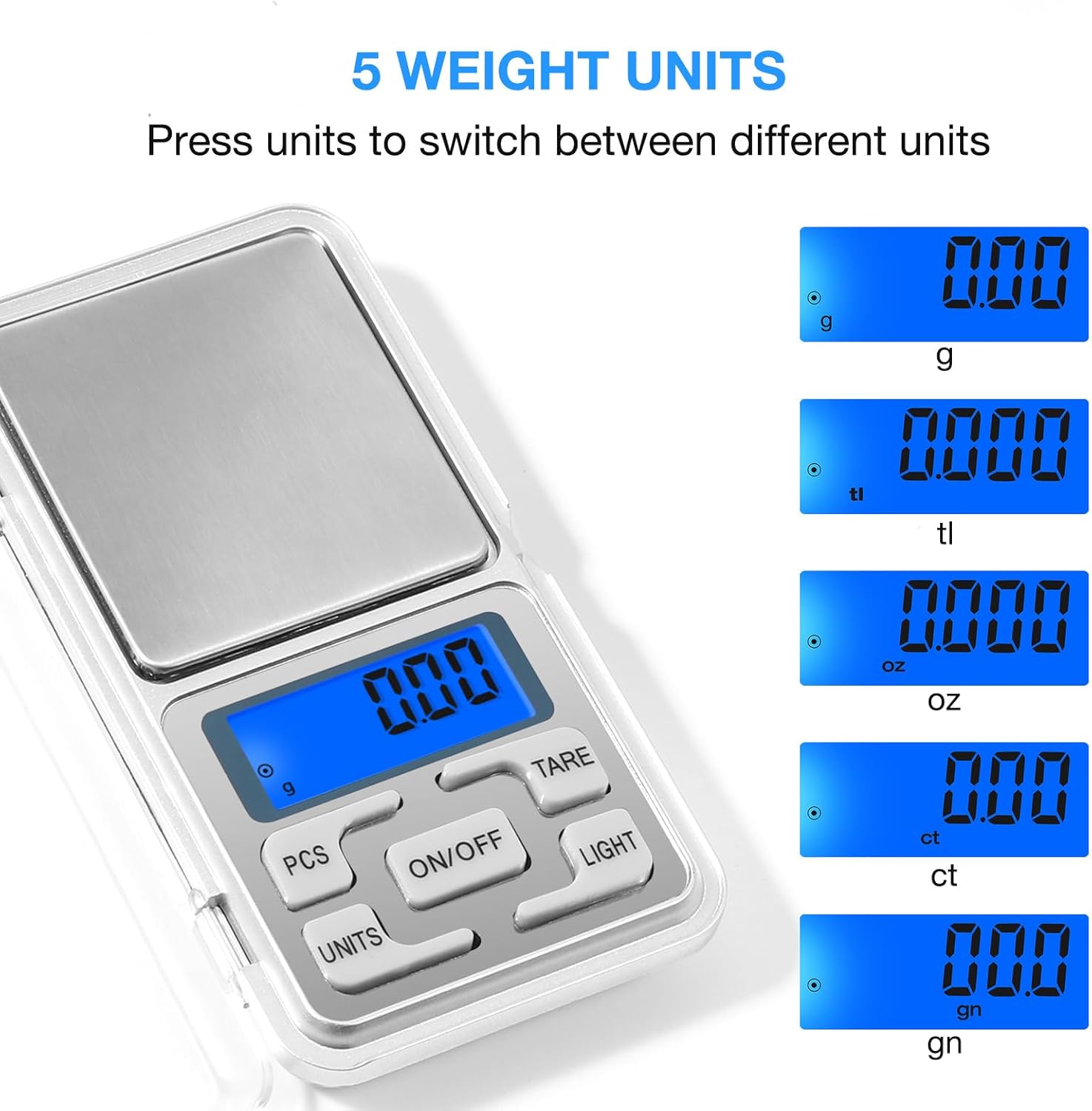 Balance de précision, mini balance de précision, balance de cuisine numérique, 500 g/0,01 g,balance de précision pour cuisine,ingrédients, bijoux,café - 3