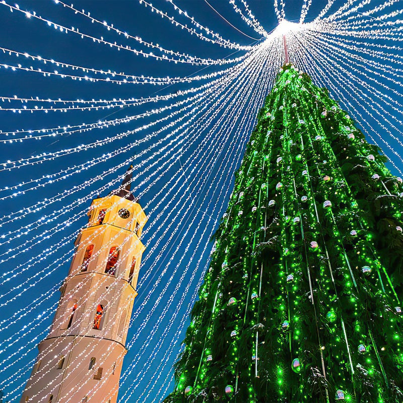 200M 1000 diod LED String Lights Cool White 8 trybów oświetlenia Garden Party Decoration Oświetlenie wewnętrzne - 5