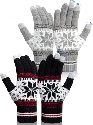 GUANTI TOUCHSCREEN INVERNALI Da Donna Guanti Caldi in Cashmere Texting Con Pile EUR 28,99 - IT