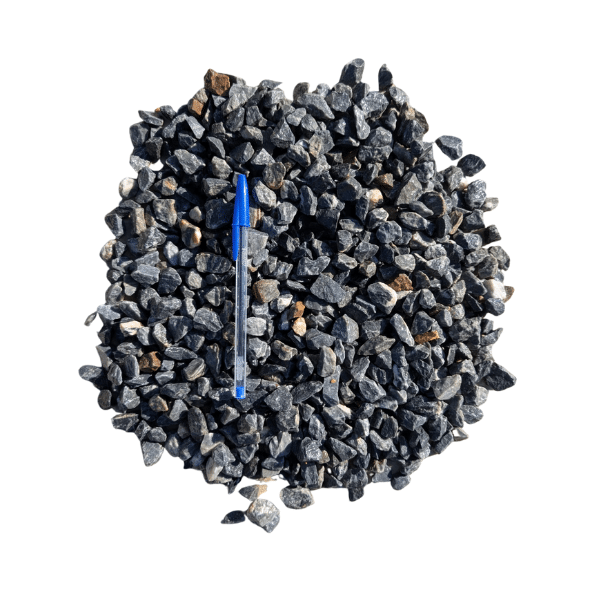 PACK 2 X BIG BAG de +/- 1,5T (40 M²) Gravillons Concassés Marbre Bleu-gris 10/14 mm - Livraison PREMIUM