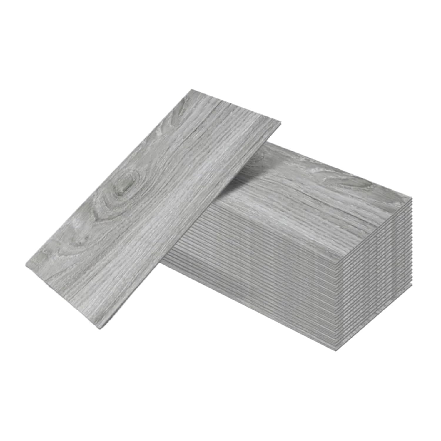Płytki podłogowe z PVC z klejem do drewna, 12 sztuk, wodoodporne płytki podłogowe do łazienki, 15 cm x 45 cm, samoprzylepne naklejki na płytki