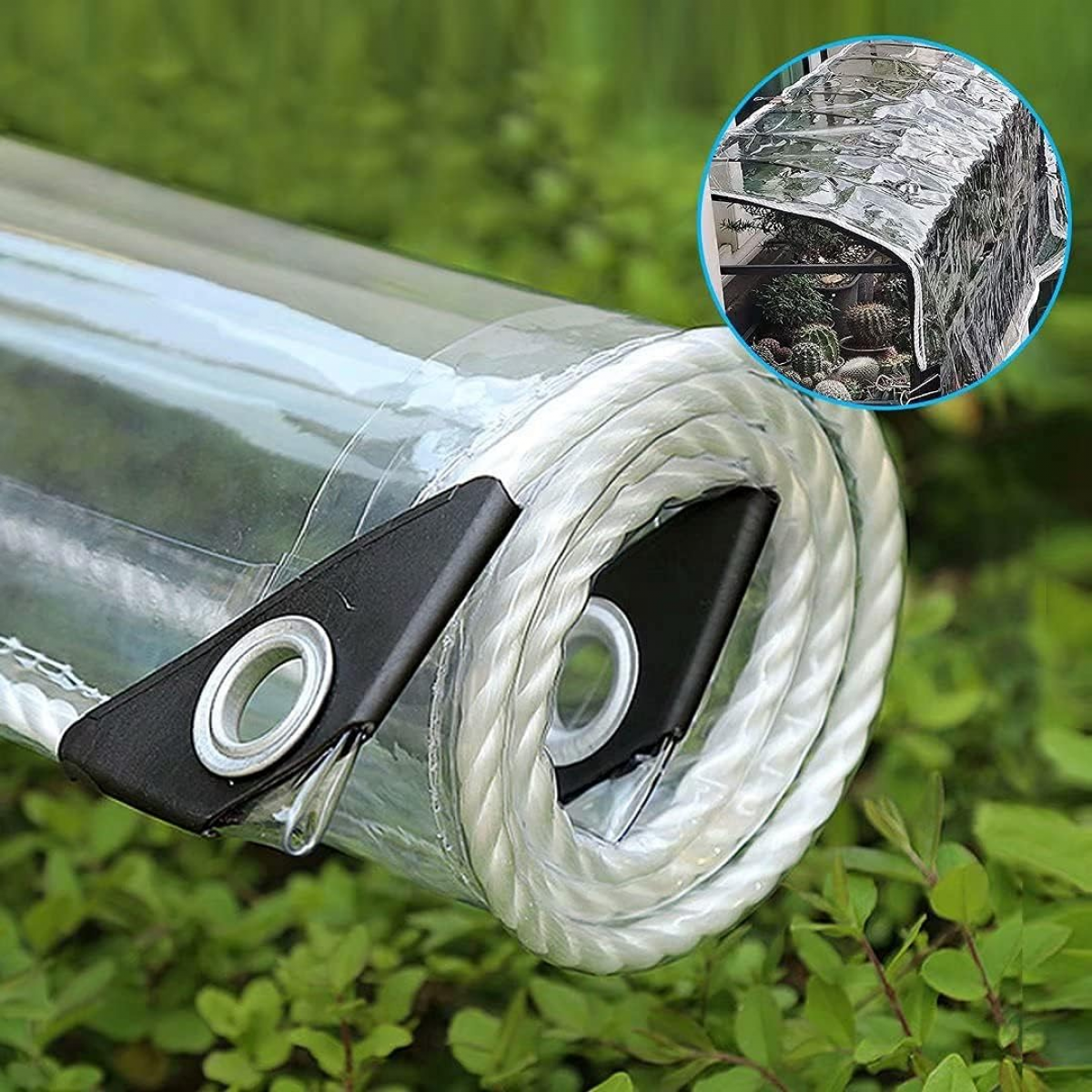 Bâche Transparente imper Tissu de Film de Feuille de bâche de Jardin PE ...