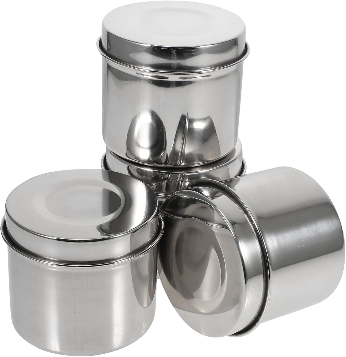 4-częściowe pojemniki na żywność ze stali nierdzewnej z hermetycznymi pokrywkami, pudełka do przechowywania próbek żywności ze stali nierdzewnej, stoł