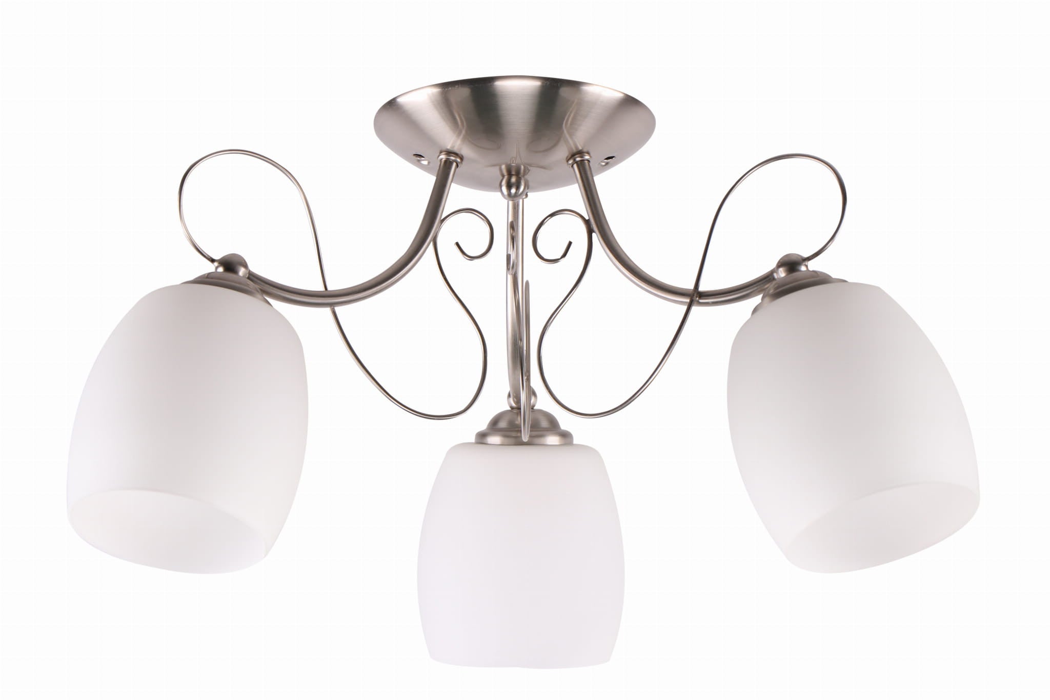 Lampa wisząca Amba chromowana-biała 3xE27x40W wym: 26 x 56 x 56 cm metal Candellux