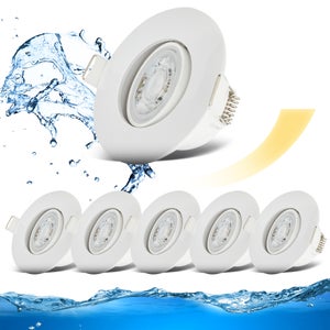 Lot de 6 Spots LED Encastrables Ultra-Plats Orientables