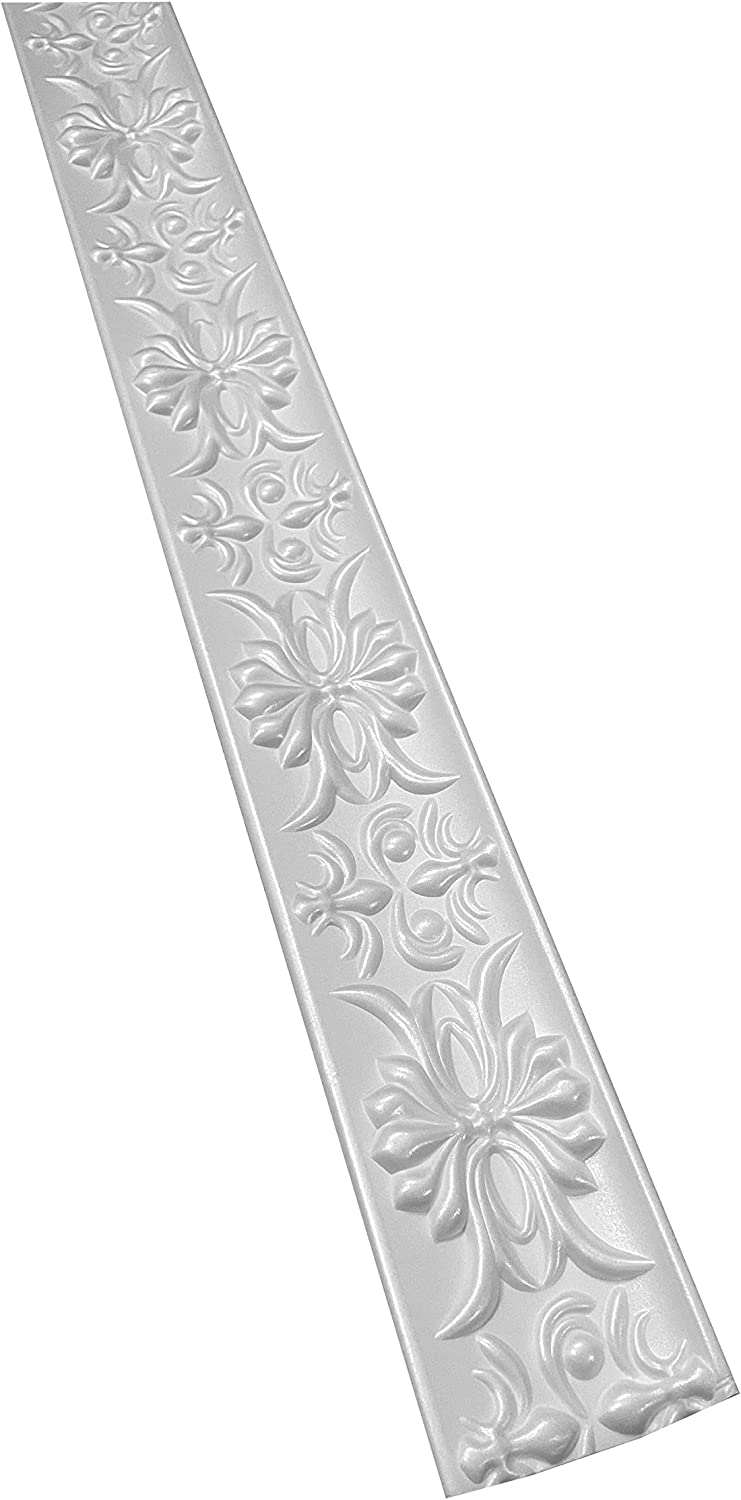 Moulures Murales HEXIM O FG6 – Lot De 15 Barres XPS 2 M (70x20 Mm) – Blanc – Stuc Moderne Adhésif Pour Murs Et Plafonds