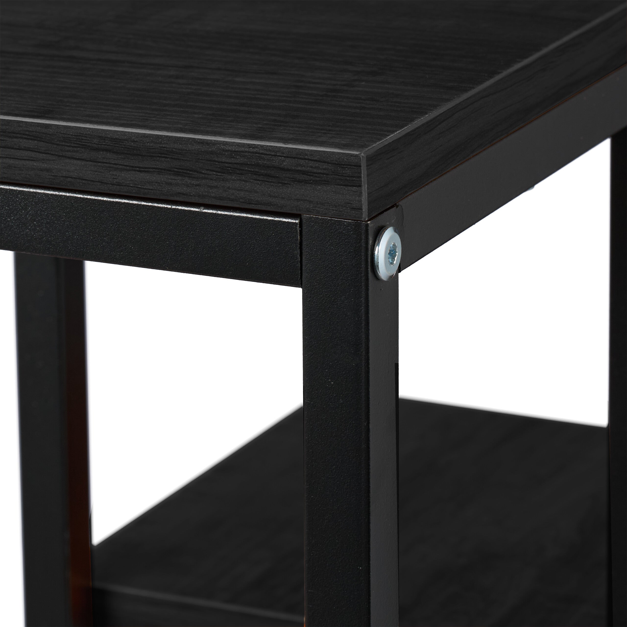 Étagère à plantes, 4 niveaux, HxLxP&nbsp;: 100x40x40&nbsp;cm, acier et MDF, escalier pour fleurs, noir, Relaxdays - 6