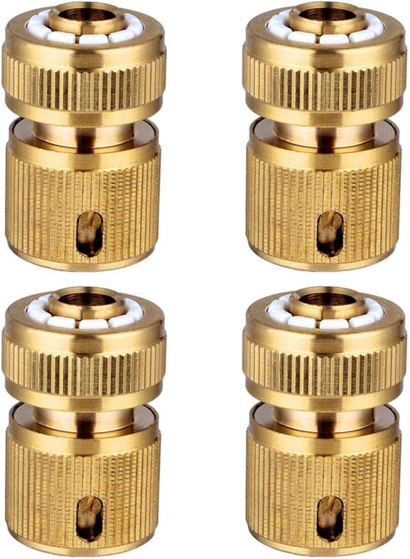 Szybkozłączka do węża ogrodowego, szybkozłączka 1/2 cala, przyłącze kranowe, adapter do podłączenia węża wodnego, 4 sztuki