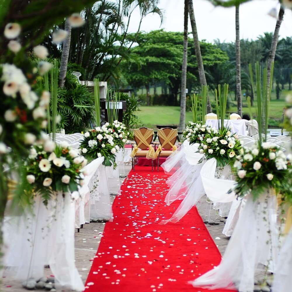 Passatoia corridoio a metro per matrimonio e cerimonie - altezza 1 metro - BIANCA - 4