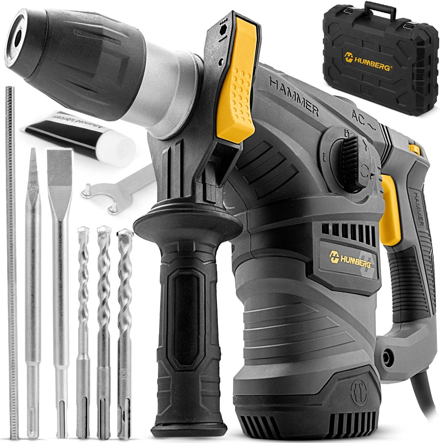 Młotowiertarka udarowa Humberg HM-431 6J SDS PLUS 1600W + walizka