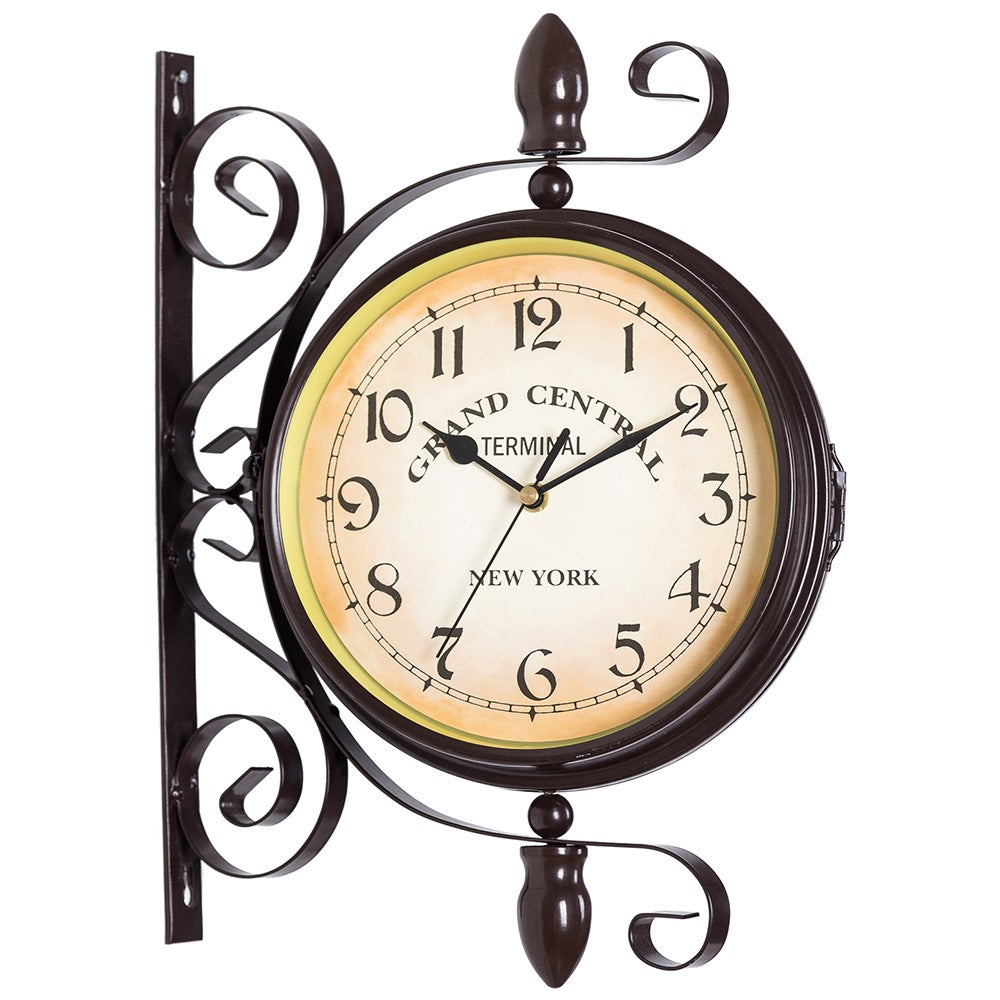 VieVogue Orologio da Parete, Vintage Colorful Francia Parigi Stile Francese del Paese Toscano di Numeri Arabi Design Silenzioso Orologio da Parete in Legno Home Decor (Farfalla, 34cm