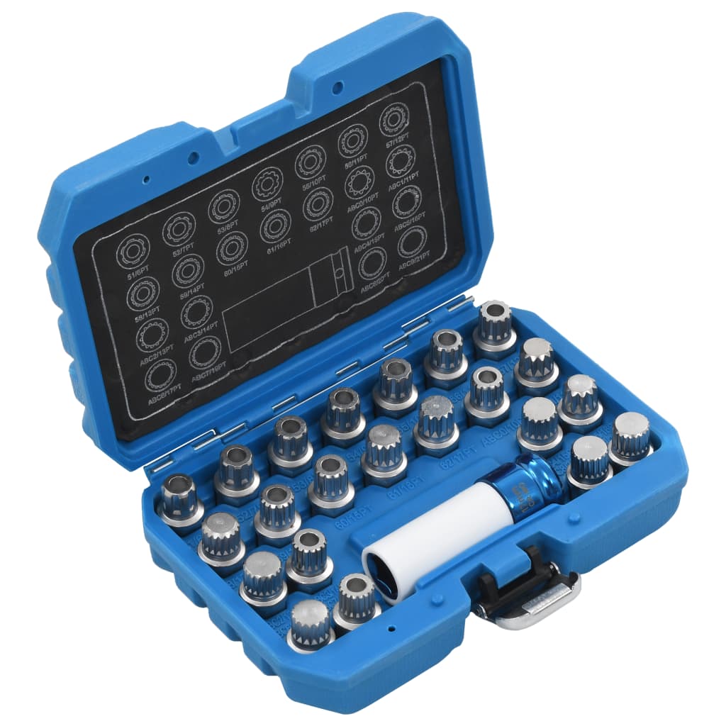 Set Bussole VidaXL Set di Bussole per Rimozione Dadi 23 pz VAG | Leroy Merlin