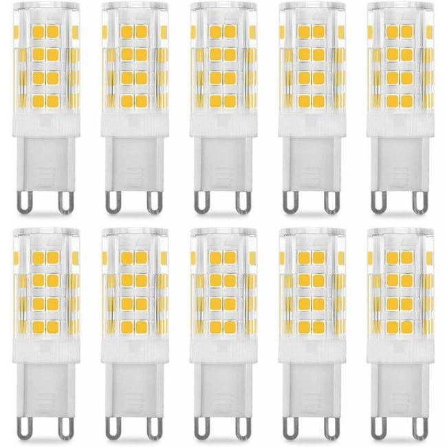Żarówka LED G9 5W, odpowiednik 40W, ciepła biel 3000K, 220-240V, kąt świecenia 360°, opakowanie 10 szt.