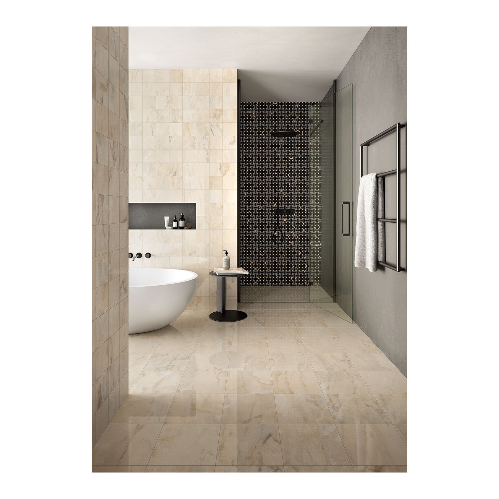 Carrelage grès cérame effet marbre SOUND OF MARBLES ROSA CIPRIA ...
