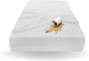 Coprimaterasso matrimoniale per letto singolo, coprimaterasso per cena, protezione per letto king size, trapuntato, con cinturino elastico, traspirante e a prova di umidità