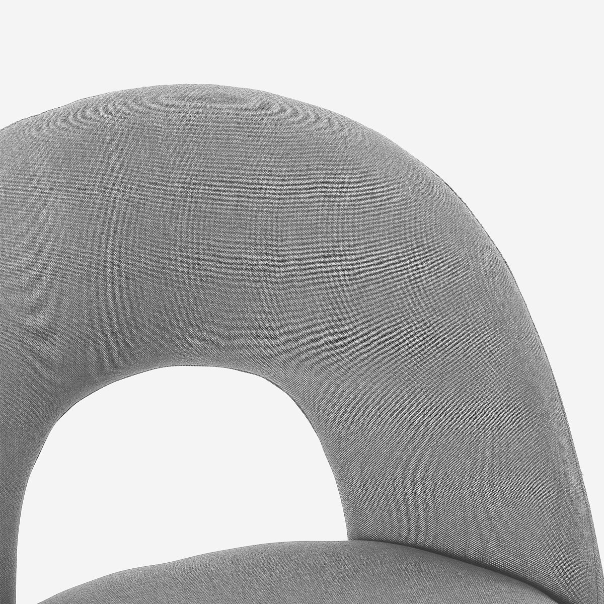 Taburete alto moderno con respaldo para bar y cocina en tela Tiren - 5