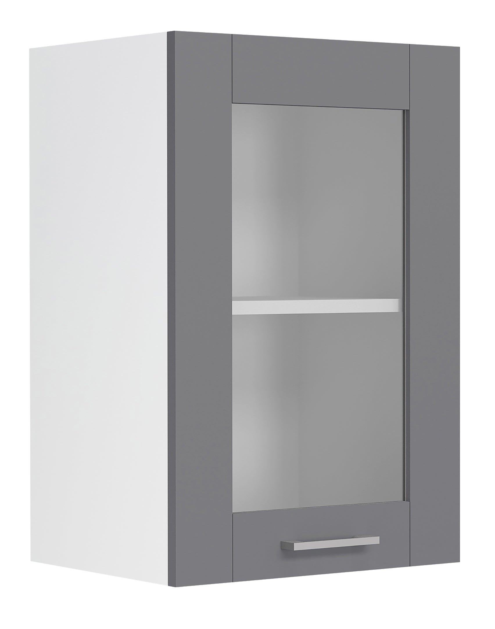 VCM Szafka wisząca na meble kuchenne Colura Biały / Antracyt H. 60 x B. 40 x T. 31 cm