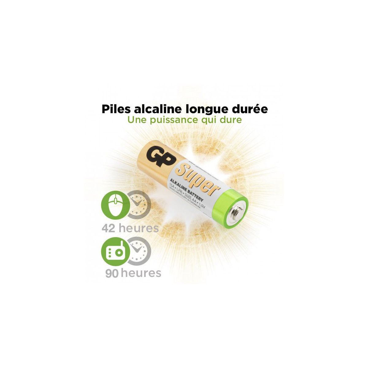 Super Alkaline Battery 1,5V AA / 15A / LR6 (Pack 40 Piezas) - 2