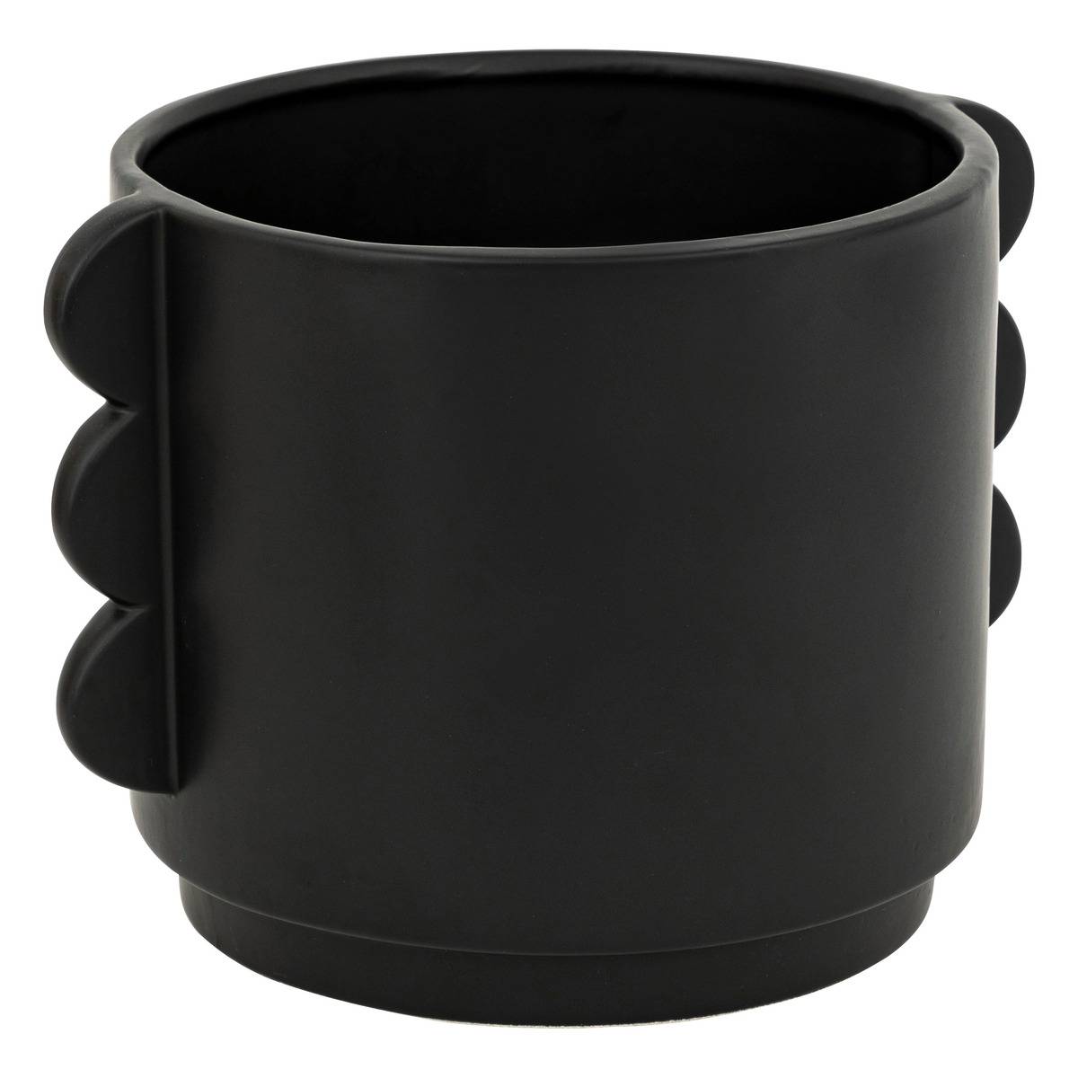 Cache-pot Céramique Avi - D14cm - Bleu Gris - Étanche