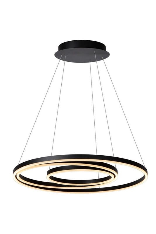 Żyrandol TRINITI LED 136W Ciepła biel 8160lm czarno-biała wym:135x80x80cm Lucide